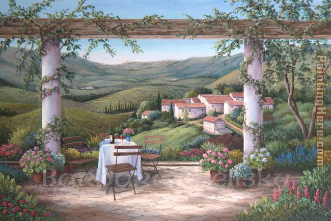 Vineyard Afternoon painting - Barbara Felisky Vineyard Afternoon art painting